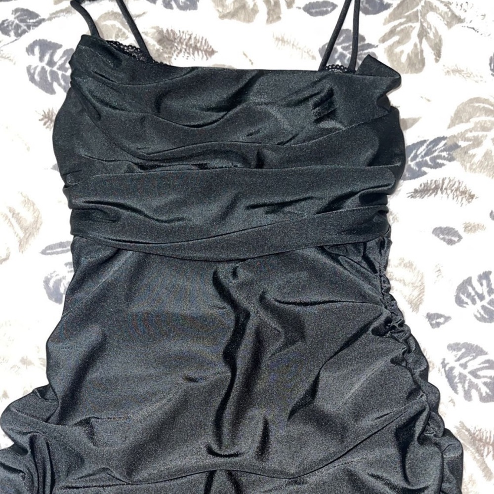 Windsor Long black dress with side slit